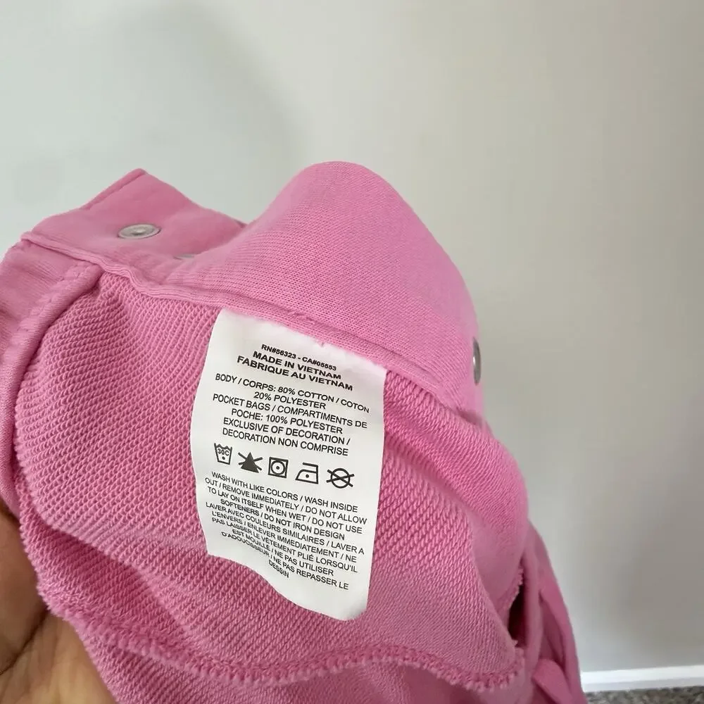Nike Womens Fleece Tear Away Basketball Pants Pink Side Snap Button Track XL NEW - Picture 7 of 7